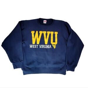 Vintage WVU Soffe crewneck sweatshirt women's sz small made in USA